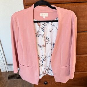 Skies Are Blue Pink Blazer Versatile Suit Jacket